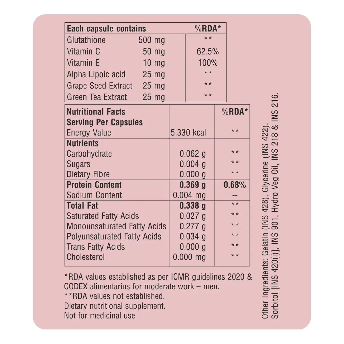 Glutathione Skin Capsule